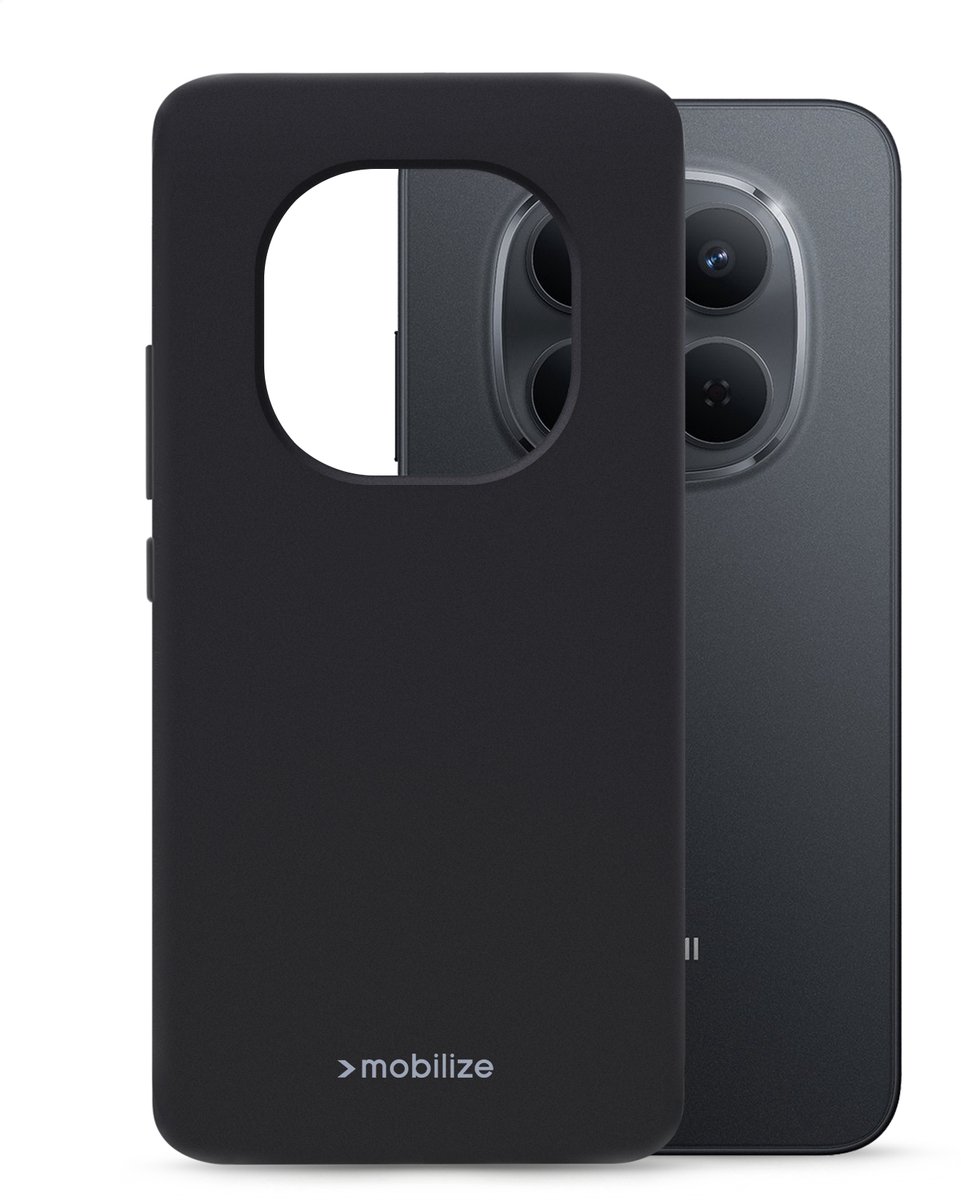 Mobilize Rubber Gelly Case - Geschikt voor Xiaomi Redmi Note 17 Pro 5G - Matt Black