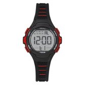 Tekday 654662 digitaal horloge 35 mm 100 meter zwart/ rood