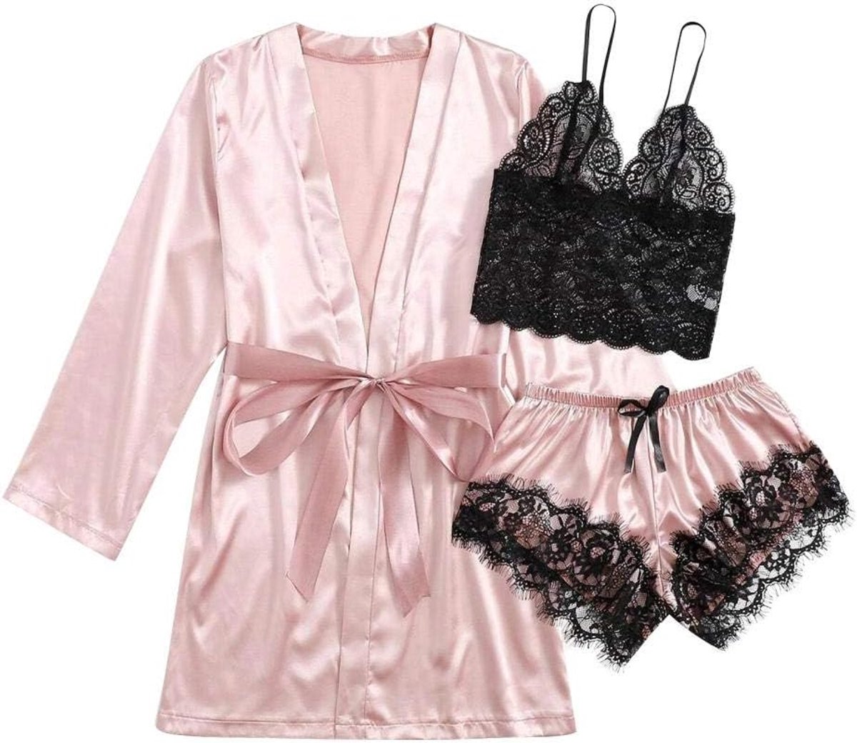 Lingerie & ondergoed Dames Nachthemd Lingerie Gewaden Ondergoed Nachtkleding Sexy Jarretellegordel Set Nachtkleding