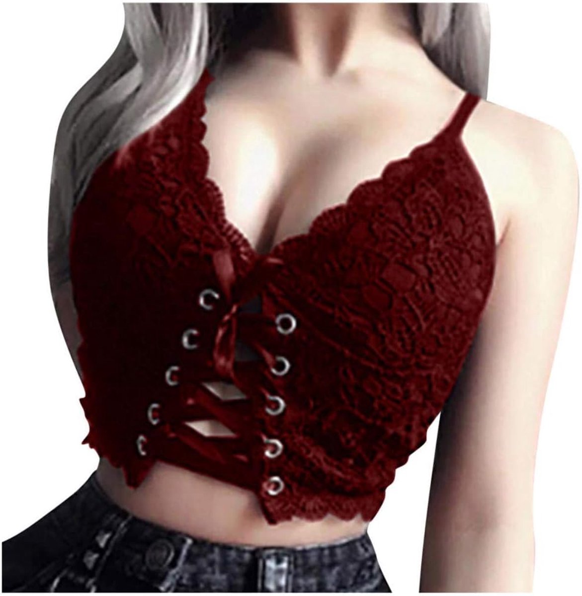 Nachtkleding kant lingerie nachtjurk lingerie sexy jurk met string voor damesVrouwen Sexy Lingerie Bretels Brasserie Bandage Ondergoed Sexy Kostuums Erotic-C_L