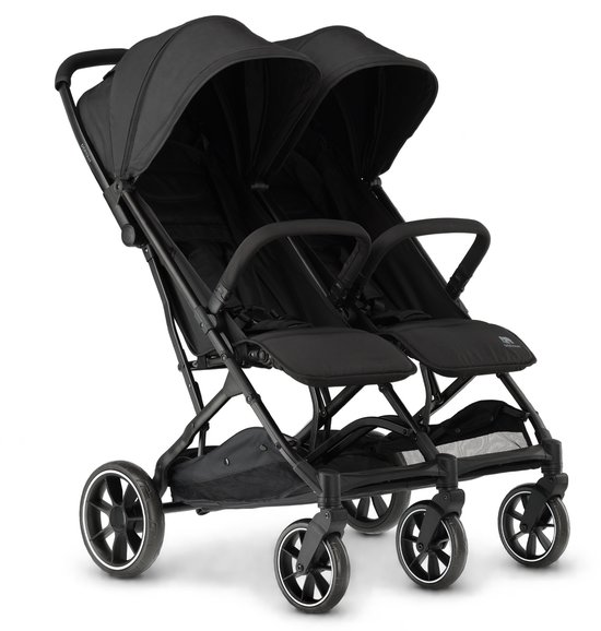 Deryan Rolo X2 XL Duo Buggy - 2 persoons - Compact & Licht - Zwart