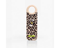 BLOQ Siren Pro Leopard - Persoonlijk Geluid Alarm - 130 dB Veiligheidsalarm met GPS, SOS & 112, Smart Safety Keychain