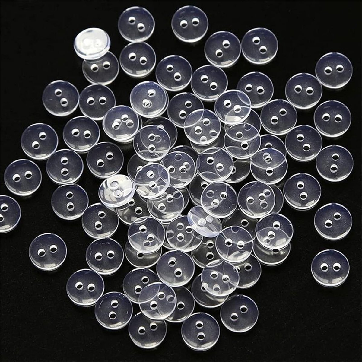 Knopen, 15 mm, omkeerbaar, om op te naaien, polyester, handwerk & naaien, fijne verwerking en verzending
