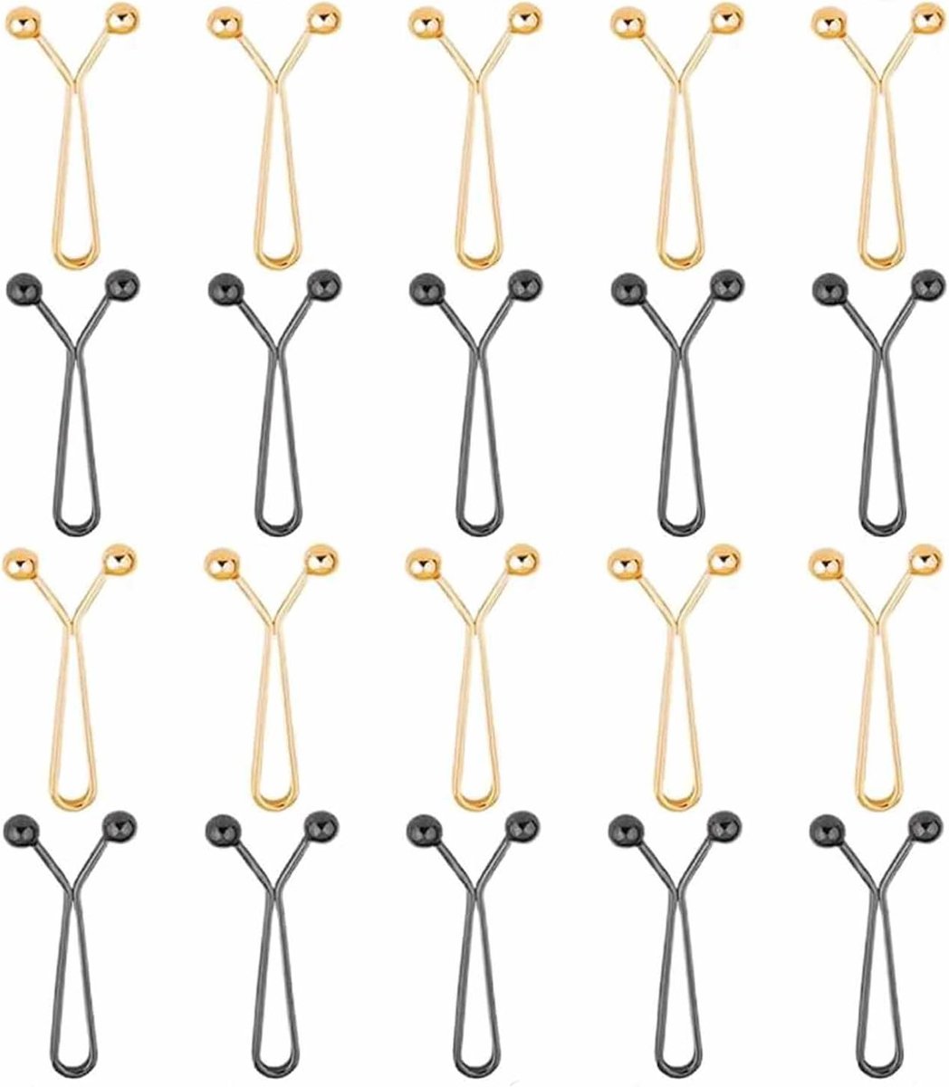 20 stuks broeksklemmen, broekband strakker maken, broektaillespanner, taille straightener clip, geen naaien, jean knoopnaalden, knopen, verstelbare taillepinnen, jurken, rokken, broekverkleinen