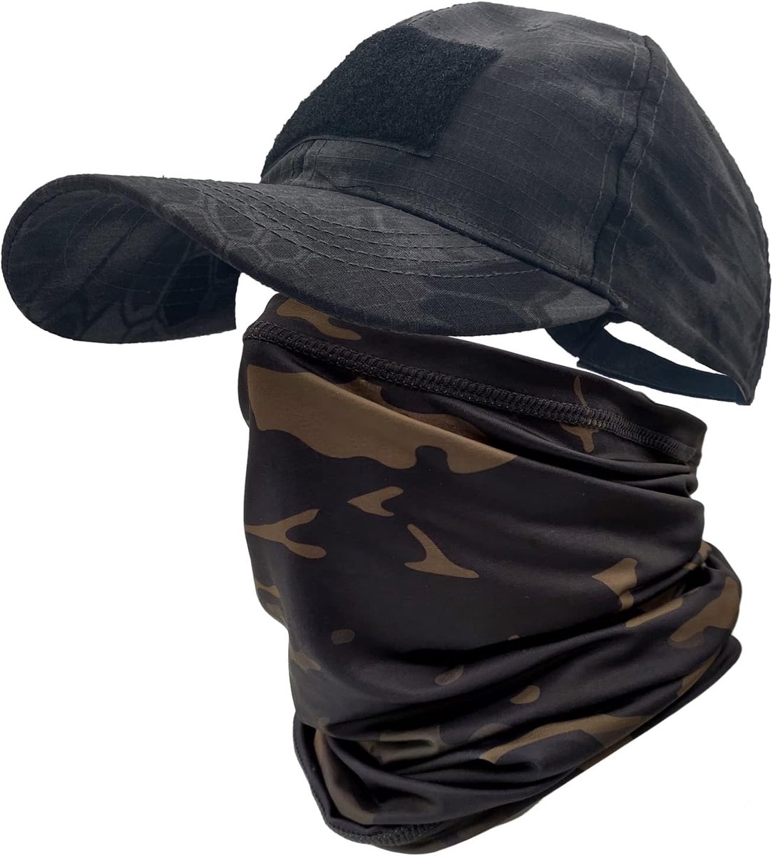 Ehsbuy Camo Honkbalpet voor heren Baseball Caps Multifunctionele halsdoek voor dames en heren beschermt tegen de zon, colsjaal, halsdoek, voor motor rijden, hardlopen, wandelen