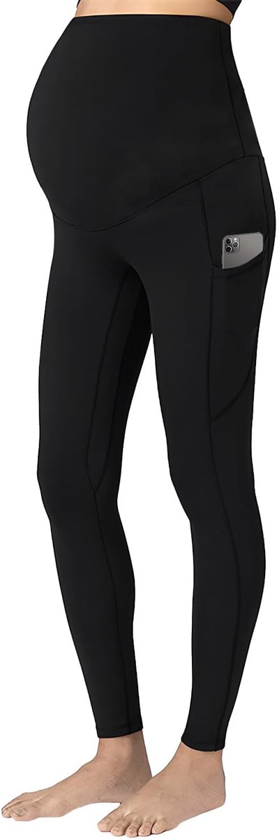 Zwangerschapslegging, rekbare zwangerschapslegging, zwangerschapsbroek, yogabroek, kan het hele jaar door worden gedragen, zwangerschapsbroek, trainingslegging met zakken