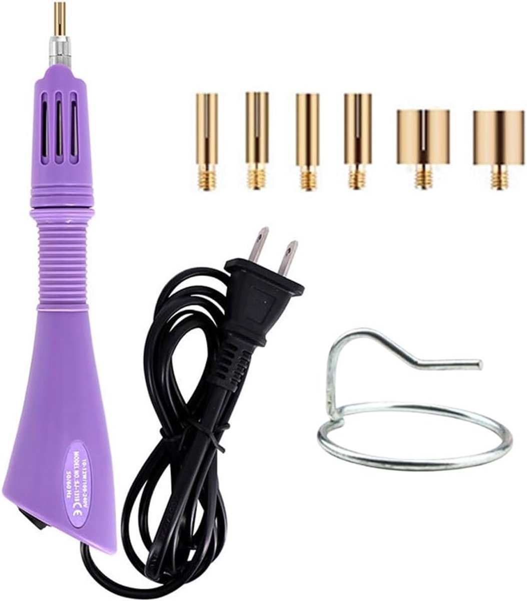 Strass-applicator voor hot-fix-stenen, met 7 maten, voor het snel opwarmen van de applicator, voor stoffen, schoenen, kleding om te knutselen