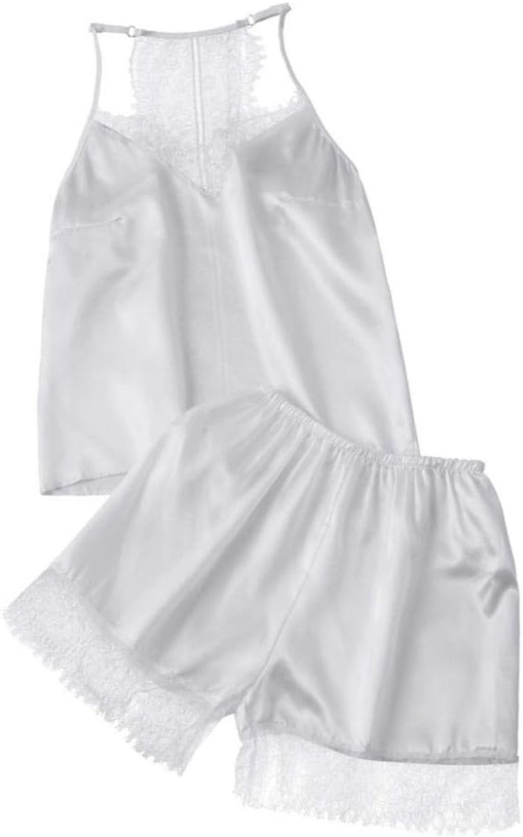 Lingerie voor dames V-hals transparante lingerie met jarretelgordel lingerie bodysuitDames Satijnen Zijden Nachthemd Sexy Lingerie Pyjama Set Hemdje Nachtkleding Dames Naadloze Nachtkleding Homew
