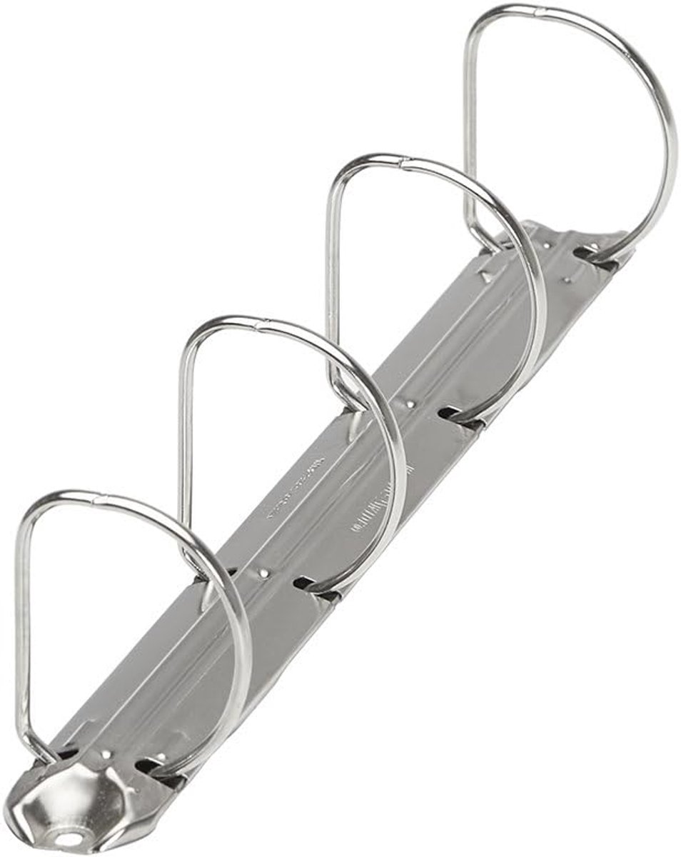 Ringen, kleur: leer 4 ringen à 40 mm leer