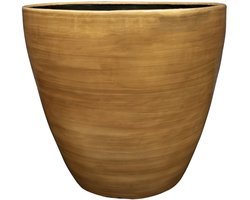Ter Steege - Metaal Bloempot - Geel - D43 x H39 cm - Opening 41,5 cm