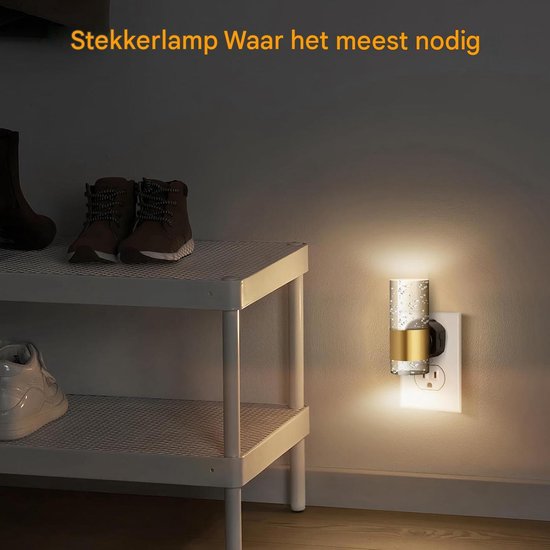 Acryl Nachtlamp - Cylinder Lamp - Inbouwverlichting - Automatische Dageraadsensor - Acryl Met Gepolijste Ring - Warmwit 3000K Licht - Oogvriendelijke Sfeerverlichting - 1 Stuk van Longziming — afbeelding 2