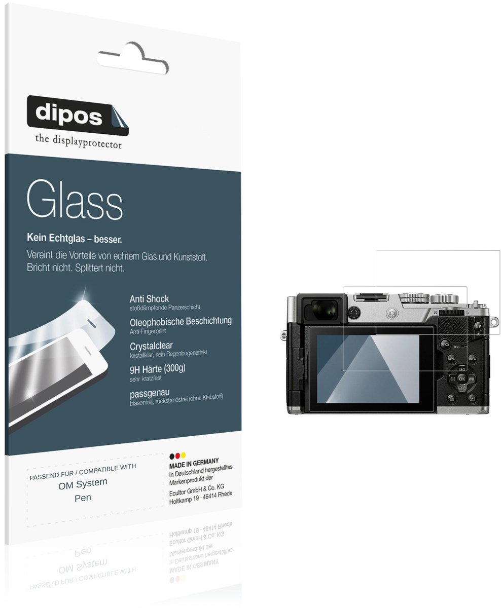 dipos – 2x Pantserfolie geschikt voor OM System Pen | 9H Screenprotector