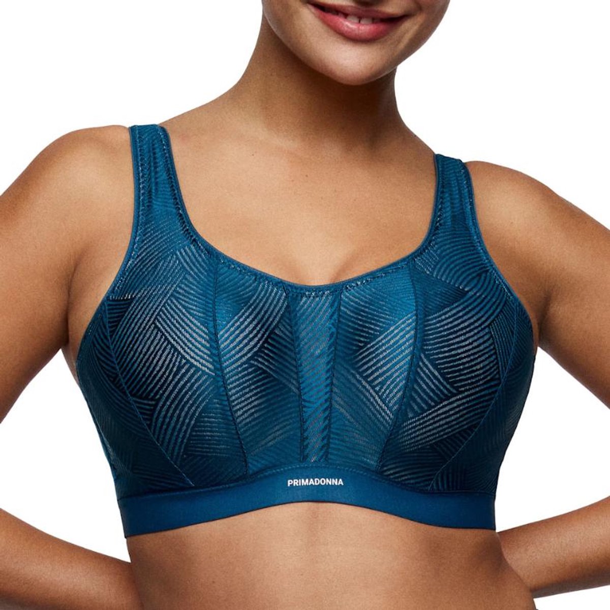 PrimaDonna Sport The Game Voorgevormde Sport Bh 6000516 Deep Blue - maat EU 65D / FR 80D
