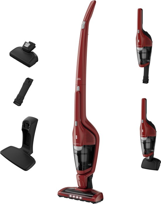 AEG CX7-3-45CR Ergorapido Plus - Steelstofzuiger - UltimatePower zuigmond - Turboborstel voor dierenhaar - Kierenzuigmond