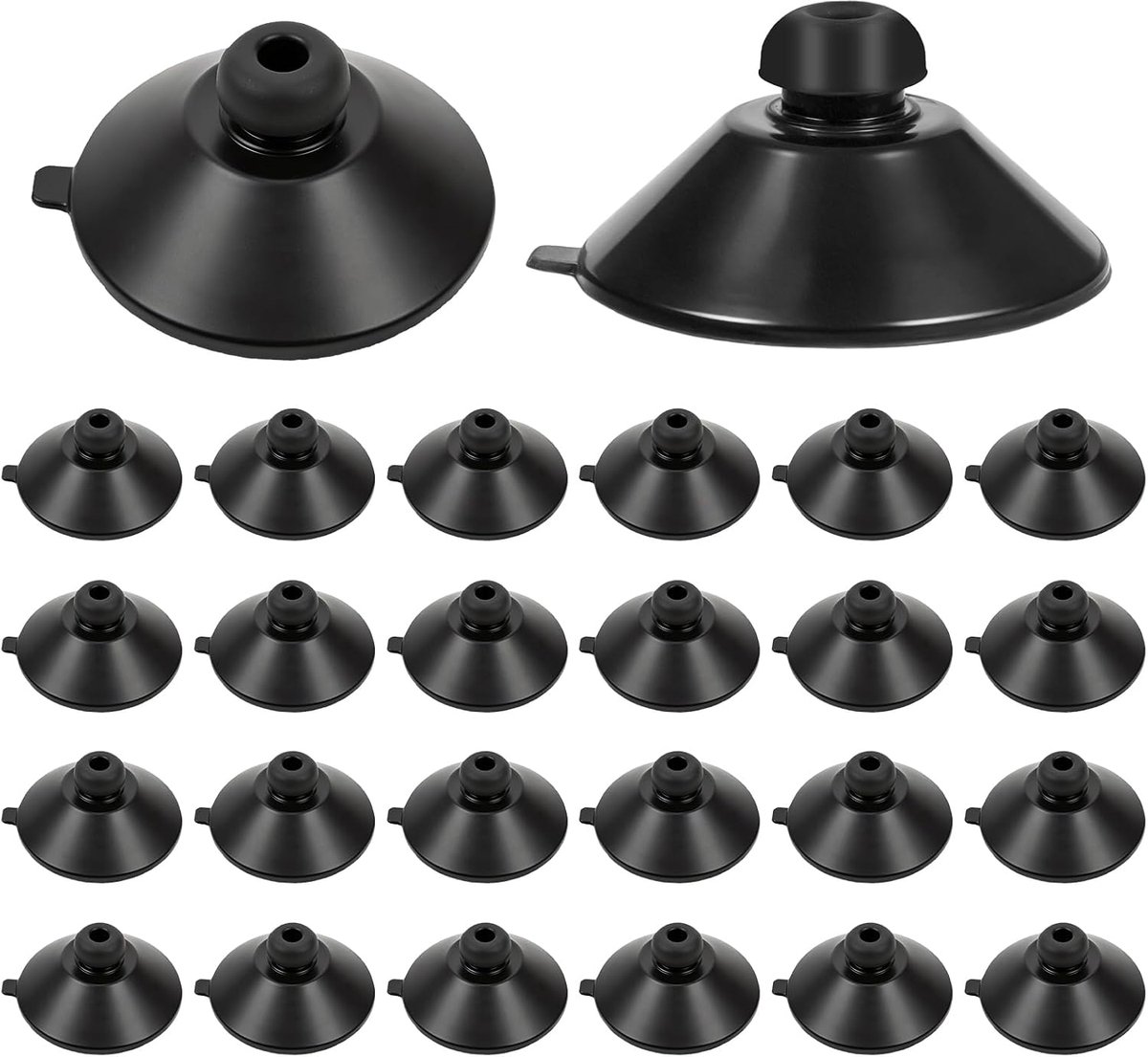 Aquarium zuignappen 32 mm - zwarte silicone - sterke hechting - ideaal voor aquaria en pompen - ShopVlot
