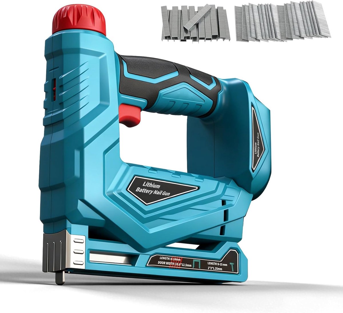 Wireless Brad Nailer Stapler Compatible with Milwaukee m18, Brushless 18GA Nail Gun Electric Stapler with 1000pcs - ShopVlot