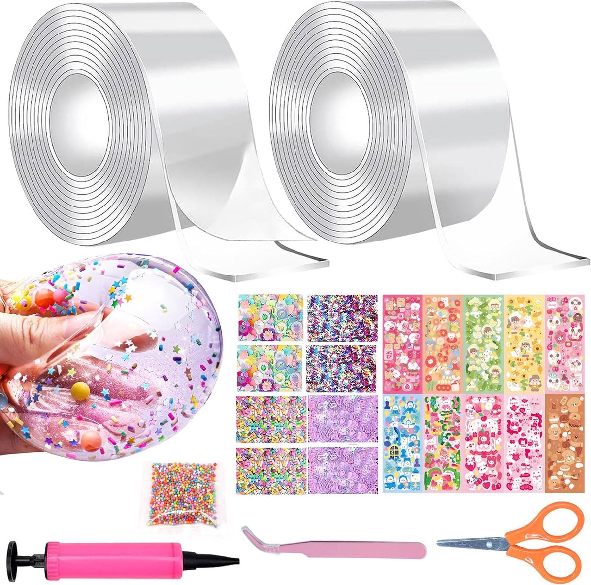 Dubbelzijdige tape 34 rollen - Nano tape set - Multifunctioneel - Ideaal voor knutselen - ShopVlot