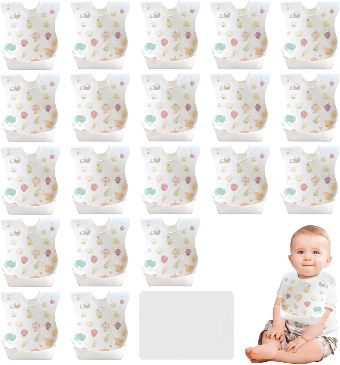 Kinderschorten 20 Stuks - Multikleur - Vouwbare Schorten - Bescherming voor Kinderen - ShopVlot
