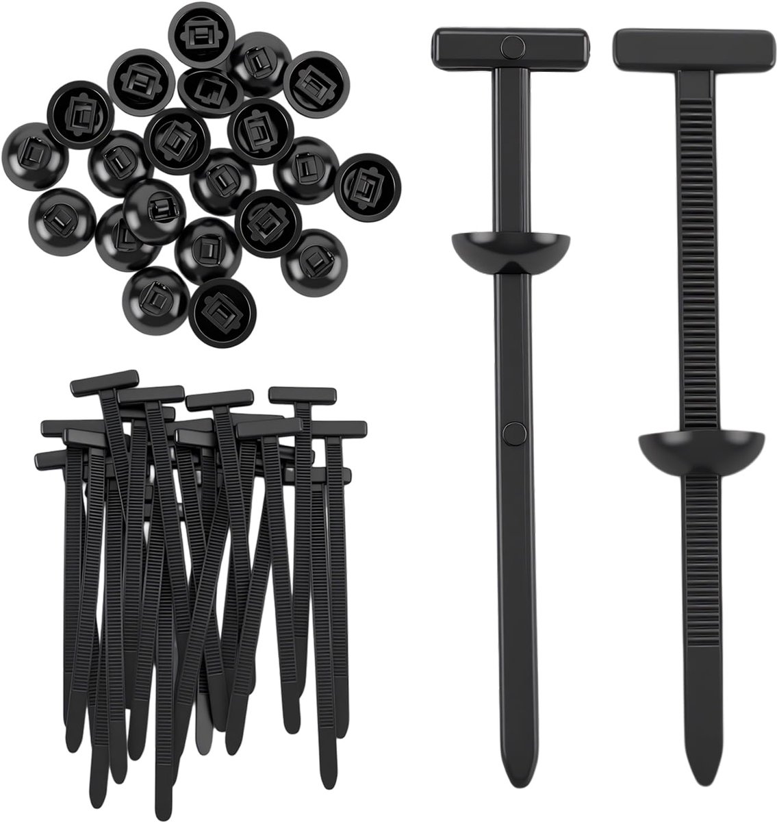 Kabelbinders 20 stuks - Nylon - Universele bevestiging - Voor auto en huishouden - ShopVlot