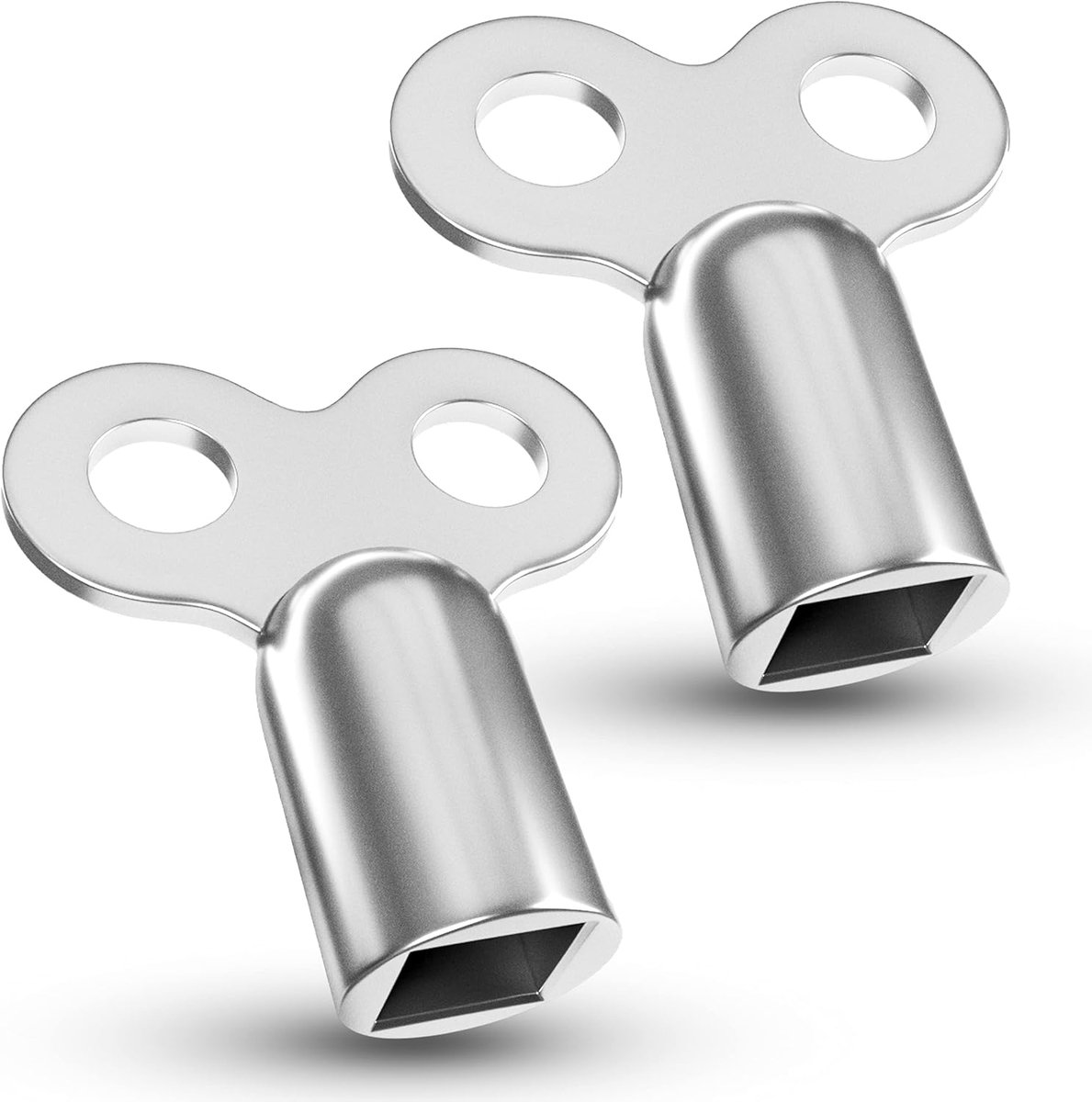 SnelShoppen - 2 Stuks Heater Bleed Wrench - Universele Ontluchtingssleutel voor Radiatoren - Robuuste en Duurzame Zinklegering - Perfect voor Thuisgeb