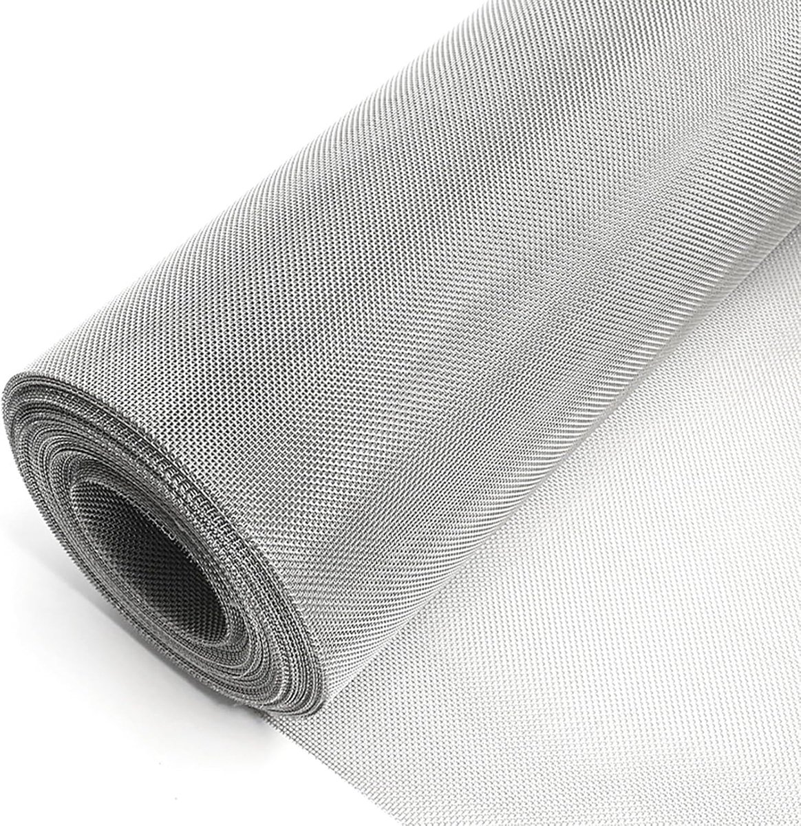 SnelShoppen - Wire Mesh 40x240 cm, 1 mm, 304 RVS, Fijn Gaas, Tuin, Vole Grate, Aviary Mesh, Rabbit Grate, Perfect voor Filters en Beschermnetten
