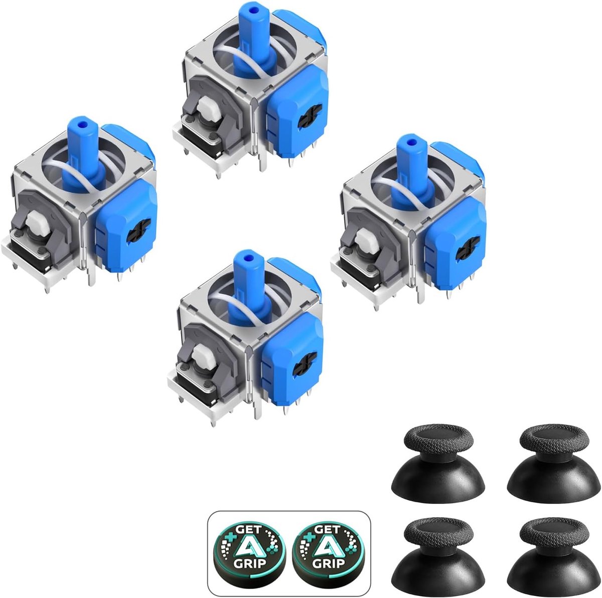 SnelShoppen - AKNES HallPi V6 TMR Joystick Vervanging DualSense PS5 / Edge Controller - Anti-Drift Stick Reparatie Accessoires - 2 paar