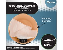McFilter 10 Non-Woven Vacuum Bags, Suitable for Kärcher KFI 357 - ShopVlot