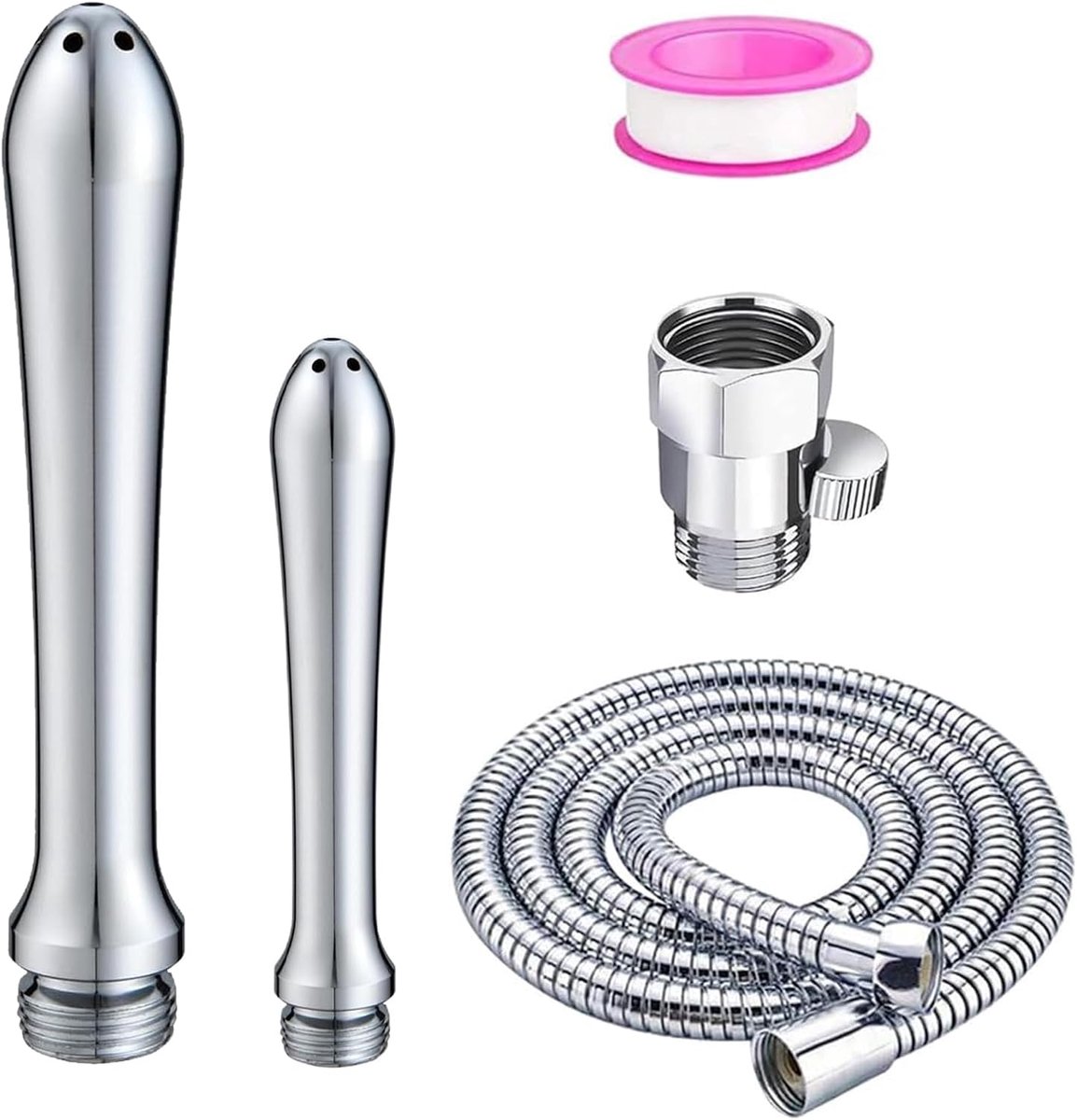 Doucheaccessoires - 2 Aluminium Douches - Verstelbaar Systeem - Comfortabele Waterflow - ShopVlot