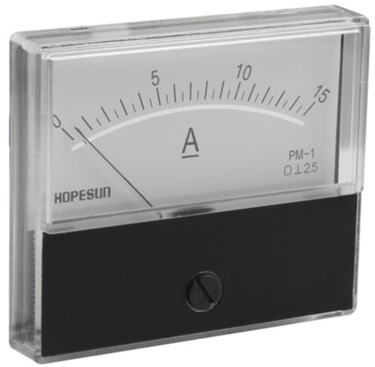 Analoge Paneelmeter Voor Dc Stroommetingen 15A Dc / 70 X 60Mm