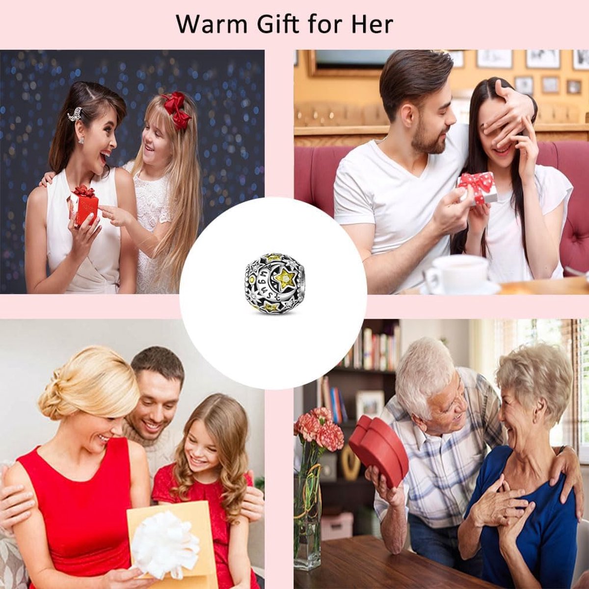 925 encantos de plata de ley para mujeres perlas de piedra de nacimiento aptas para brazalete y collar - ShopVlot