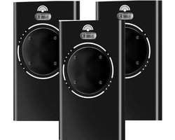 Set van 3 afstandsbedieningen voor garagedeuren (868 MHz) - 4-kanaals handzenders - Geschikt voor FAAC SLH 868 MHz model - Zwart