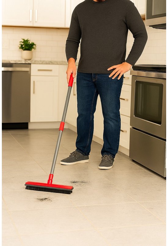 Dirt Devil - Telescoopserie - Rubber Bezem - 85-134 cm - Uittrekbaar - Antistatisch van Dirt Devil — afbeelding 3