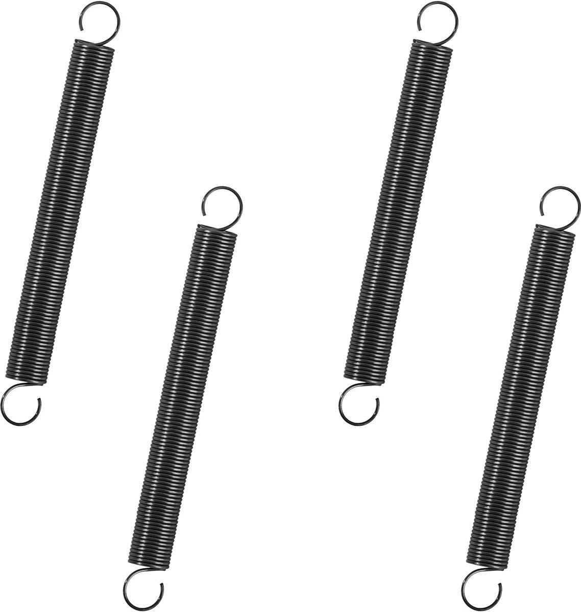 Verlengveren, 40 mm, trekveren met haken, pianodraadveer, buitendiameter 4 mm, draaddiameter 0,35 mm, dikte 0,2 kg, 20 - ShopVlot