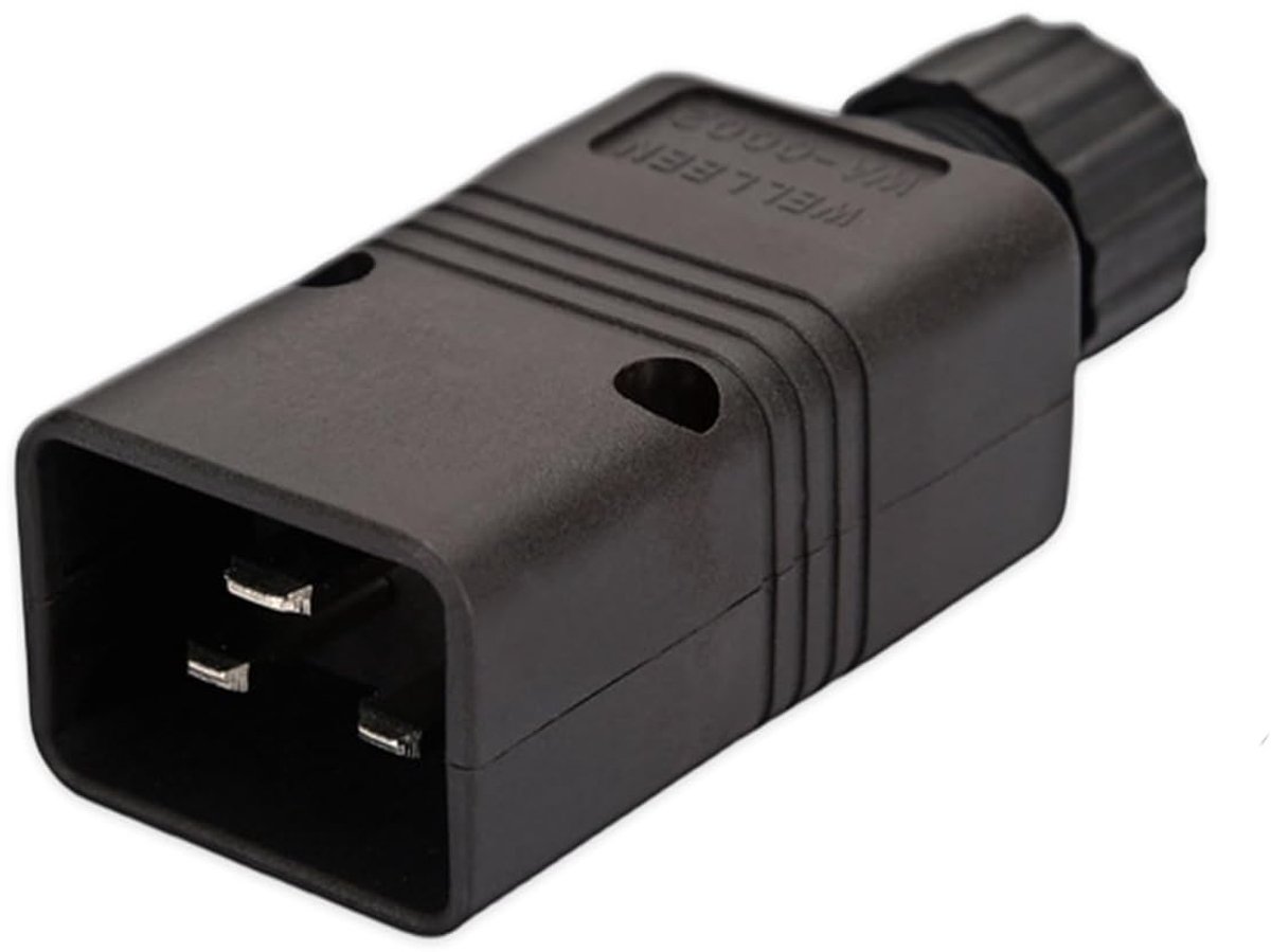 IEC 320 c20 Adapter C20 Plug Mount Connector Socket 16A 250V AC Power Plug DIY Detachable Power Plug - ShopVlot