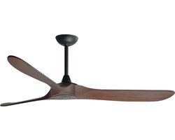 Goedewaere Plafondventilator Nordic Wood - Afstandsbediening - Timer - Stil - 152cm