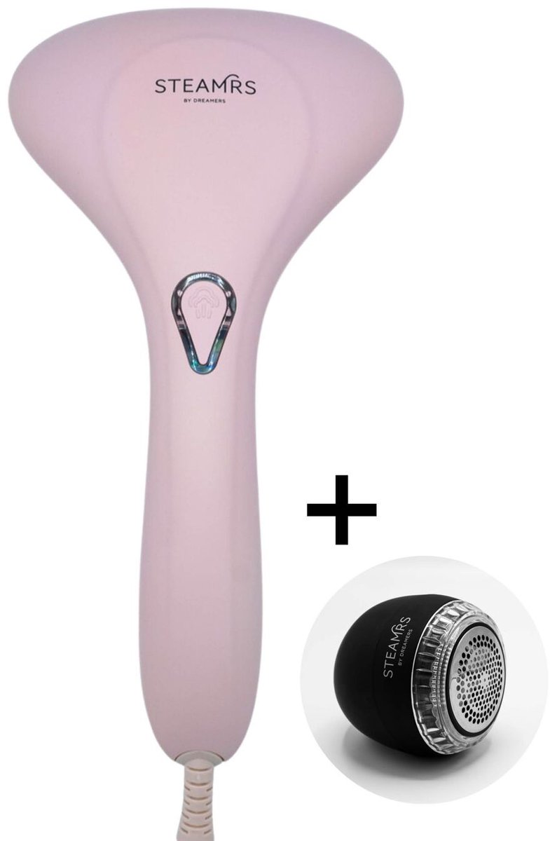 STEAMRS Stomer + Shaver Bundel Roze – Luxe Handstomer 1500W – Pluizenverwijderaar – Draadloze Pluizentondeuse – Kledingstomer