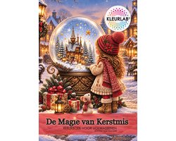 KleurLab® - De Magie van Kerstmis - Kleurboek voor Volwassenen - A4 - 48 Kleurplaten - Kerst - Fantasy - Enkelzijdig bedrukt