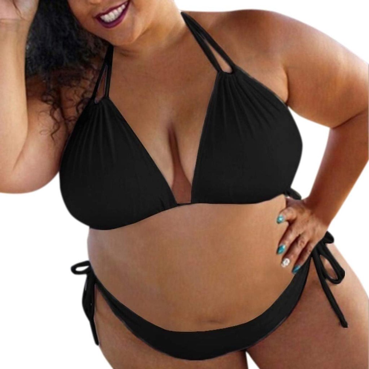 Bikini set voor dames in grote maten met hoge taille
