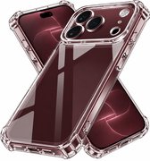 YSONIC Anti Shock Hoesje Geschikt voor Apple iPhone 18 Pro Transparant - Siliconen Shock Back Cover Case