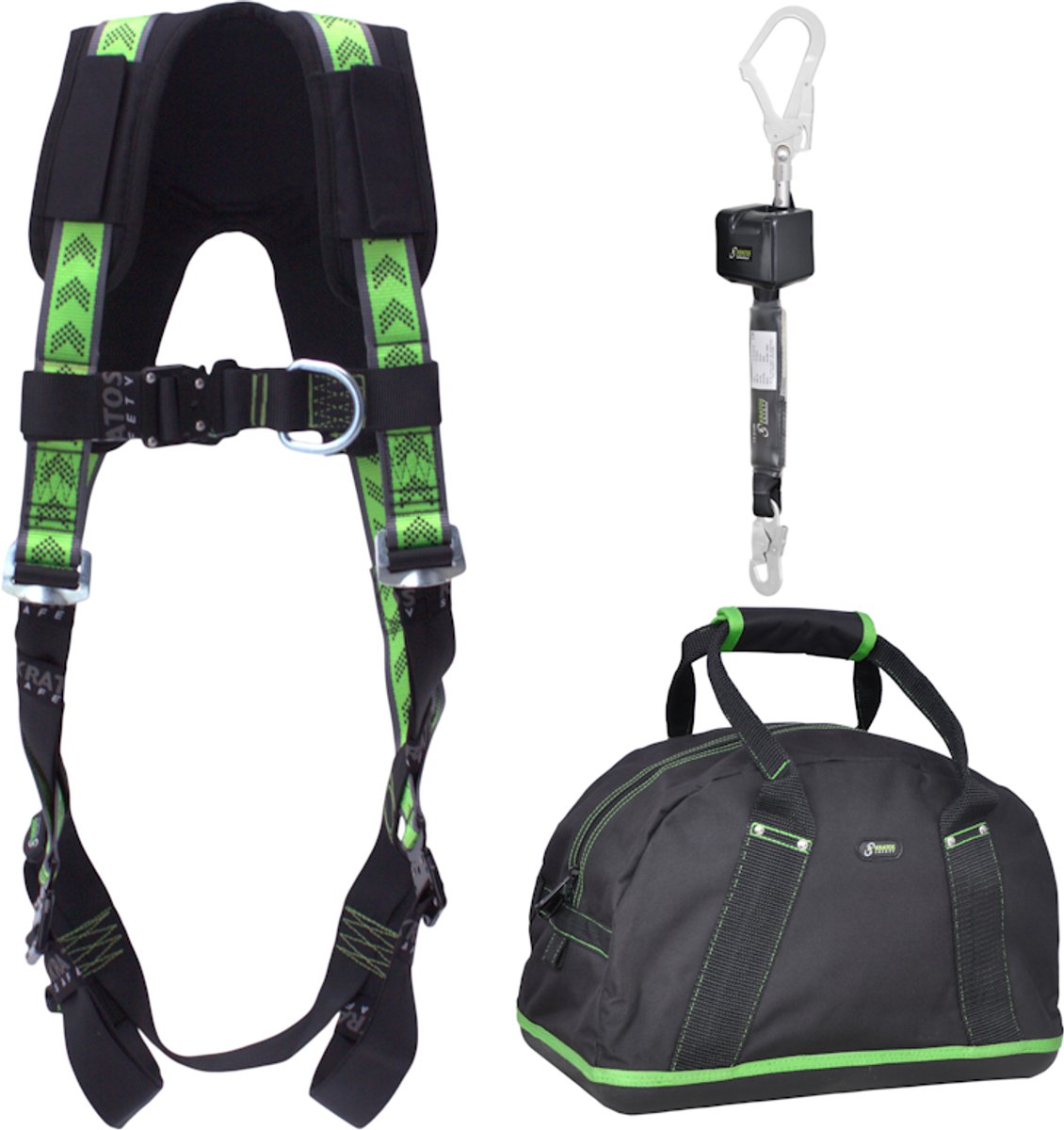 Kratos Complete set valbeveiliging Standaard-Plus - Valstopblok 2,5mtr - Maat S-L