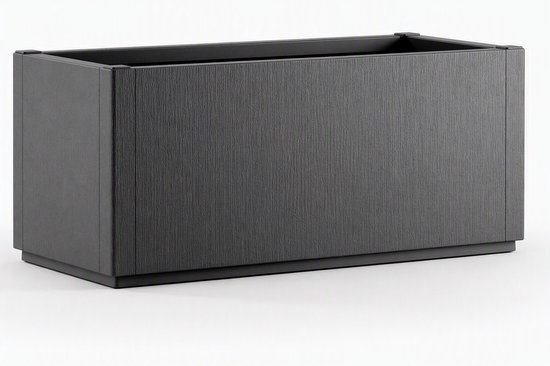 Casaria Plantenbak Set van 4 - Vorstbestendig 80l 80x36x35cm - Antraciet