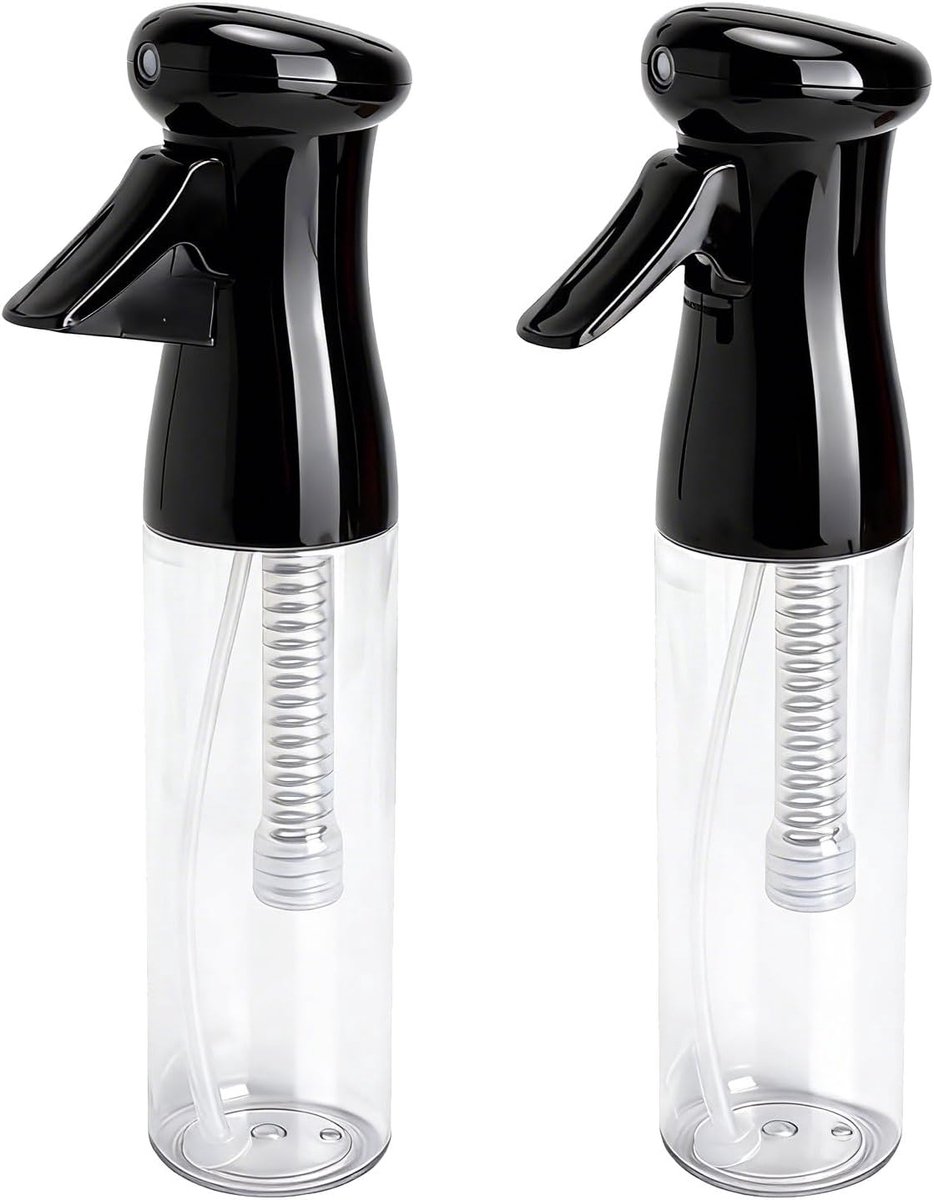 Sprayflessen 2 x 300 ml - Ultrafijn - Drupvrije sprayflessen - Perfect voor haarverzorging en schoonmaken - ShopVlot