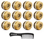 MR. REBEL 01 HAIR WAX STYLING BRIGHT WHITE Complete Professional Set (12x + 1 Kam)