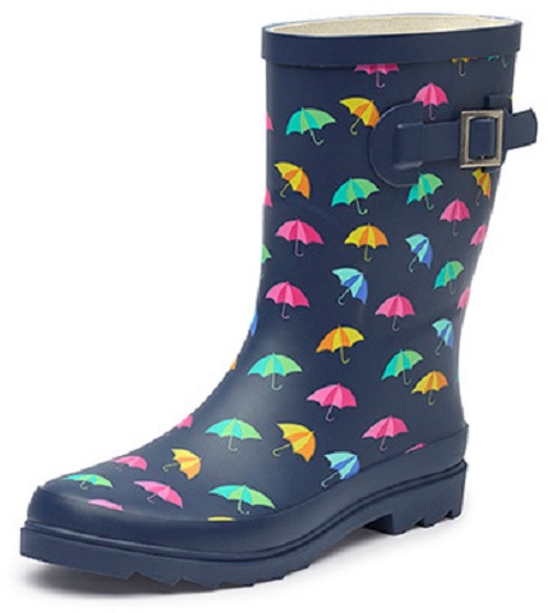 Gevavi dames regenlaars - rubber - umbrella - navy - waterdicht - maat 42