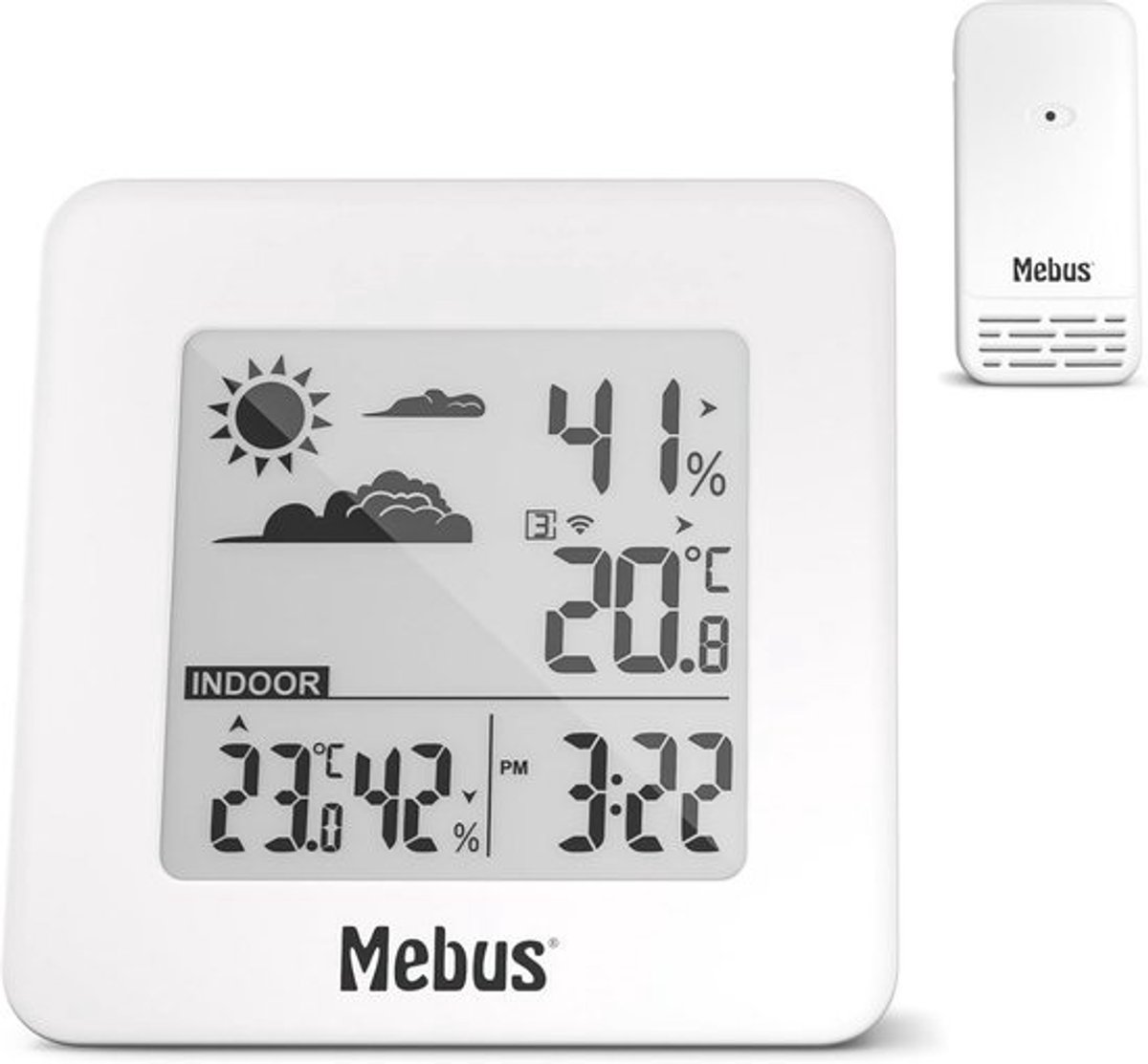 Draadloos weerstation met buitensensor en weervoorspelling - Thermometer en Hygrometer