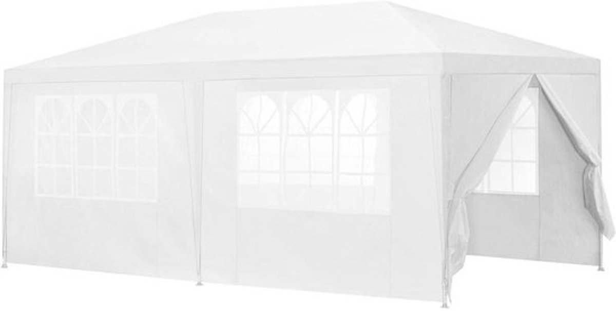 Partytent 6x3m met Zijdelen - Waterdicht Tuinpaviljoen voor Feesten en Kamperen