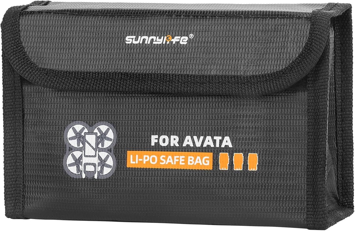 Veilige en Hittebestendige Accuopslagtas voor 3 LiPo Batterijen - Brandveilig en Explosiebestendig