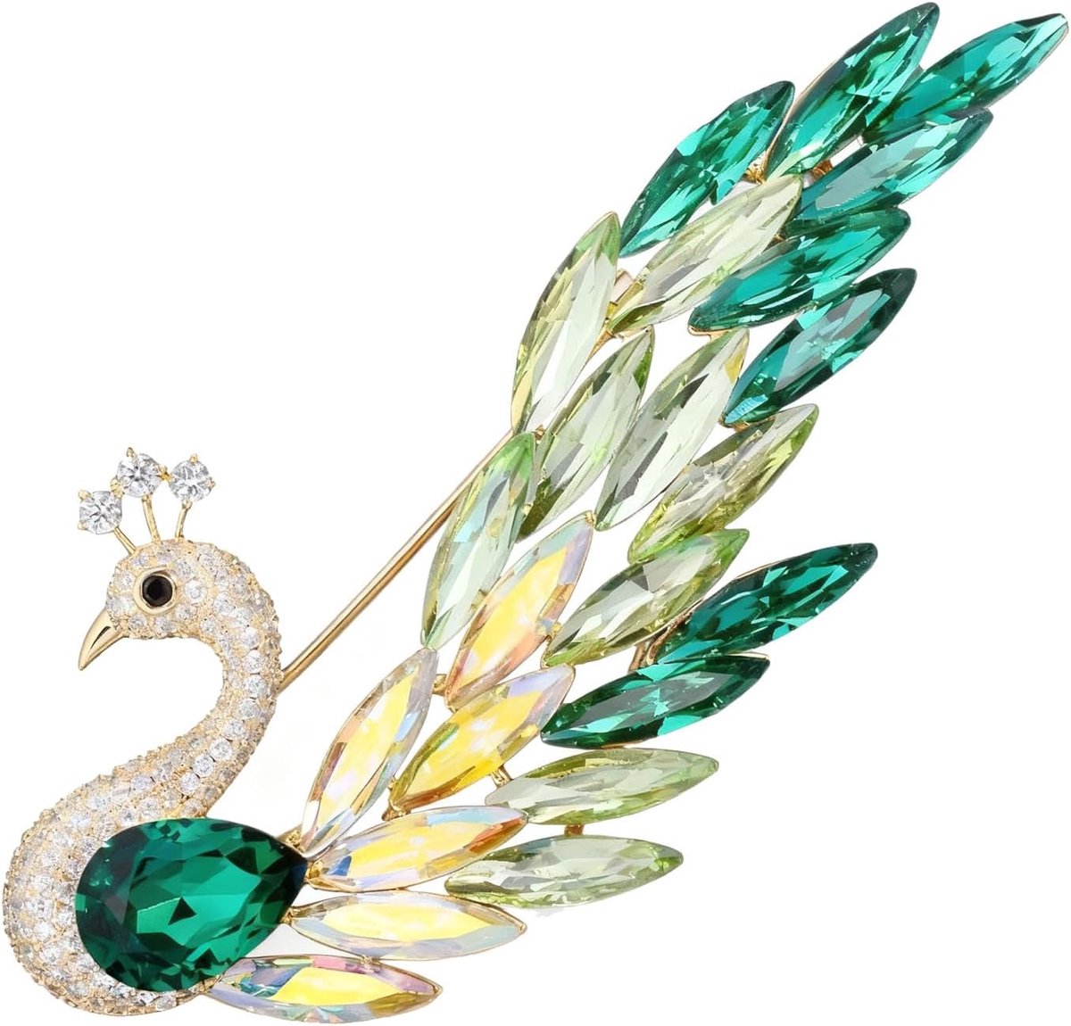 Menagerie broche, 8 stijlen luxe dieren broche collectie, vergulde kristallen pauw zwaan Phoenix Bee vlinder pin voor vrouwen, elegante jas blazer sjaal hoed pin sieraden cadeau