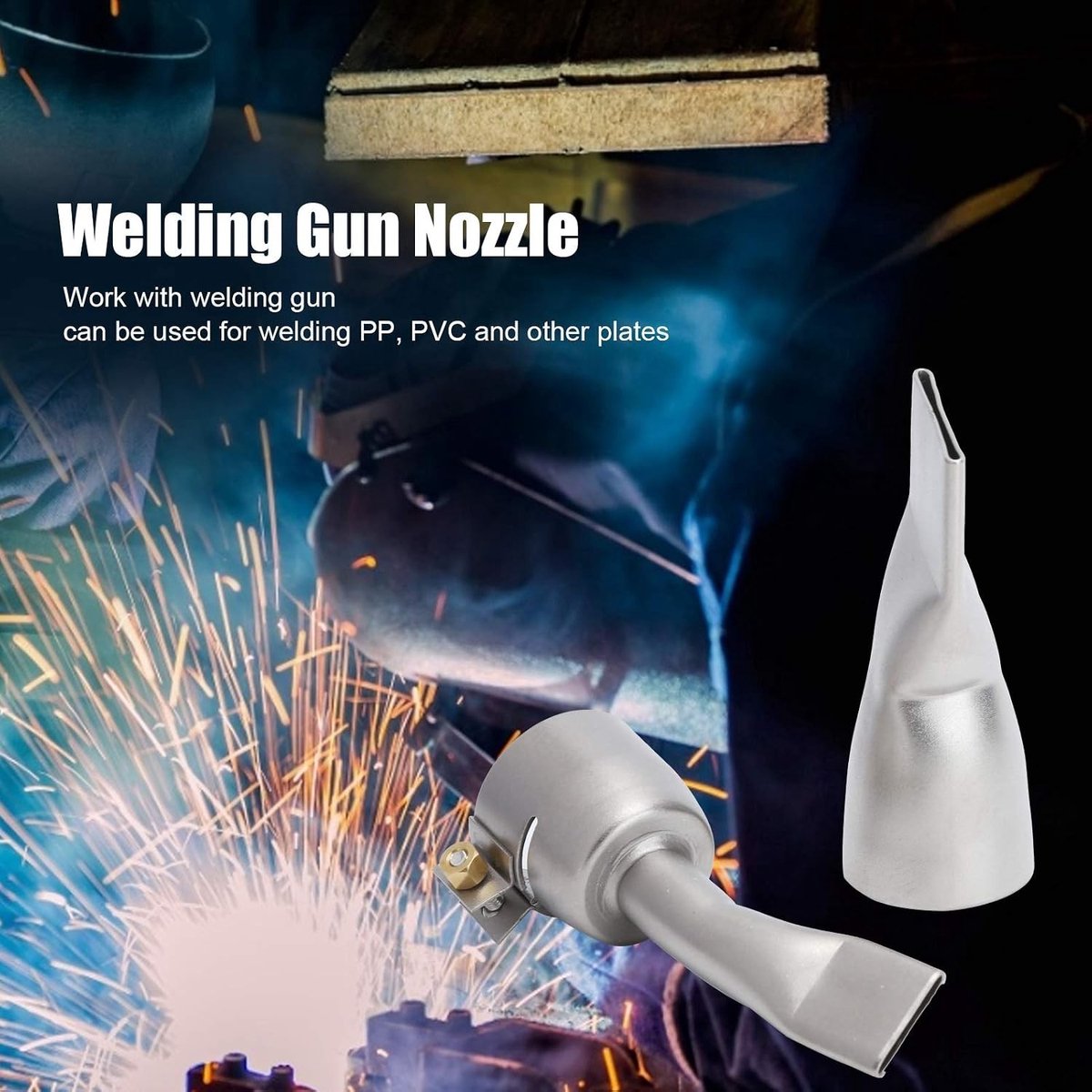 Flat Welding Nozzle Set voor Lasgereedschap - 20mm en 40mm Platte Tips voor Precisiewerk en Efficiëntie