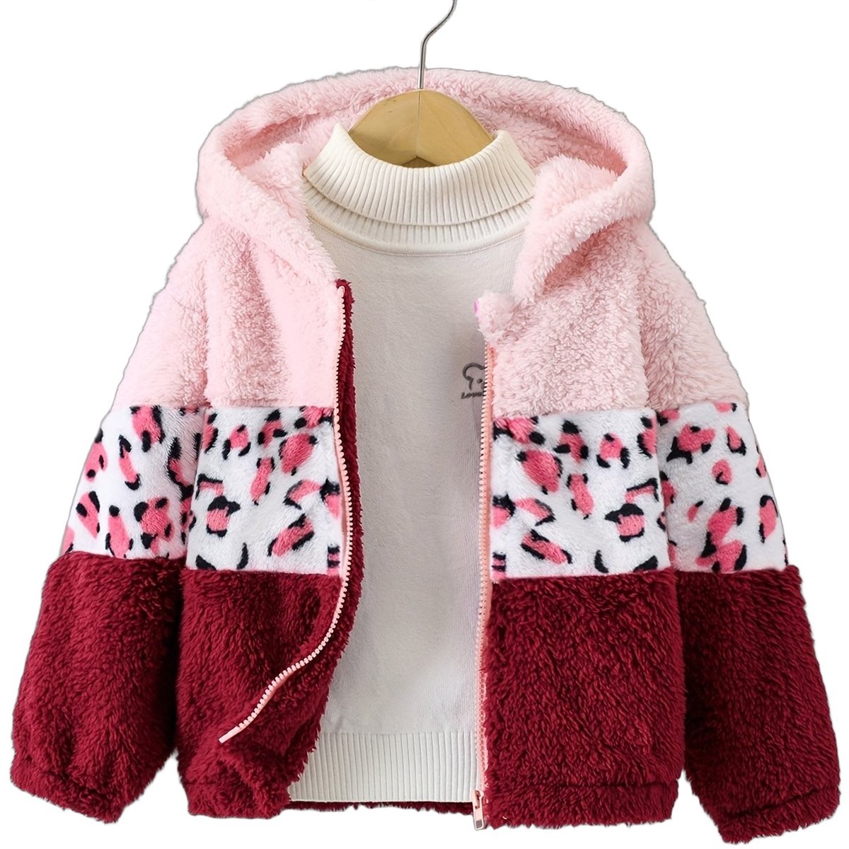 Currero Winterjas Parka Meisjes Lange Jas Meisje Wintermantel Overjas Gewatteerd Waterdicht Winter Stijlvol Mantel Kinderen 7 Jaar Bordeauxrood